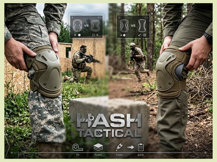 Compare hard shell vs flex tactical pads for airsoft, paintball, and field training