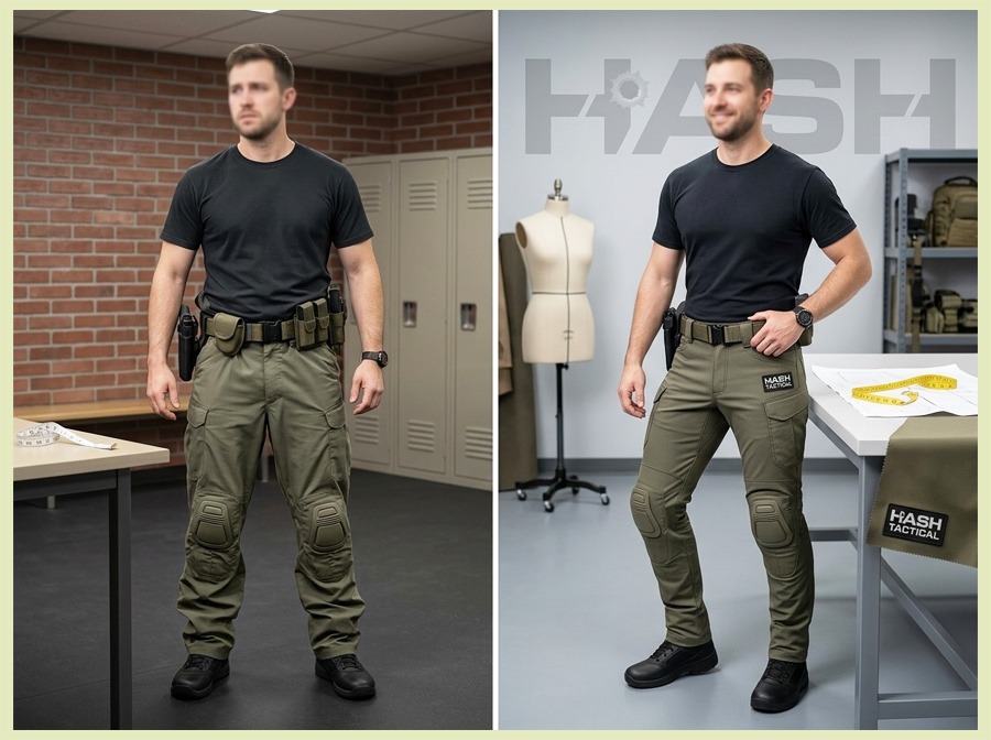 how made-to-measure tactical pants improve fit, duty belt comfort